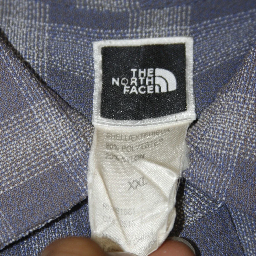 The North Face Button Up Shirt Mens XXL Plaid Short Sleeve‎ Outdoor Casual